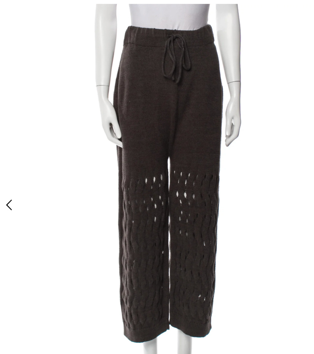 Lauren Manoogian Wave Knit Crochet Pants Pima Cotton and Linen!
